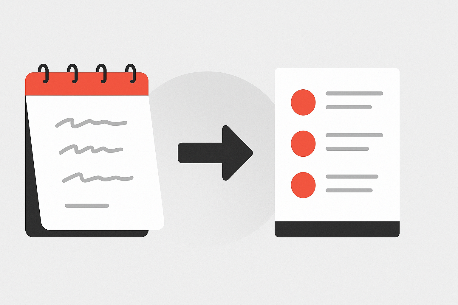 Conversion de notes manuscrites en instructions structurées