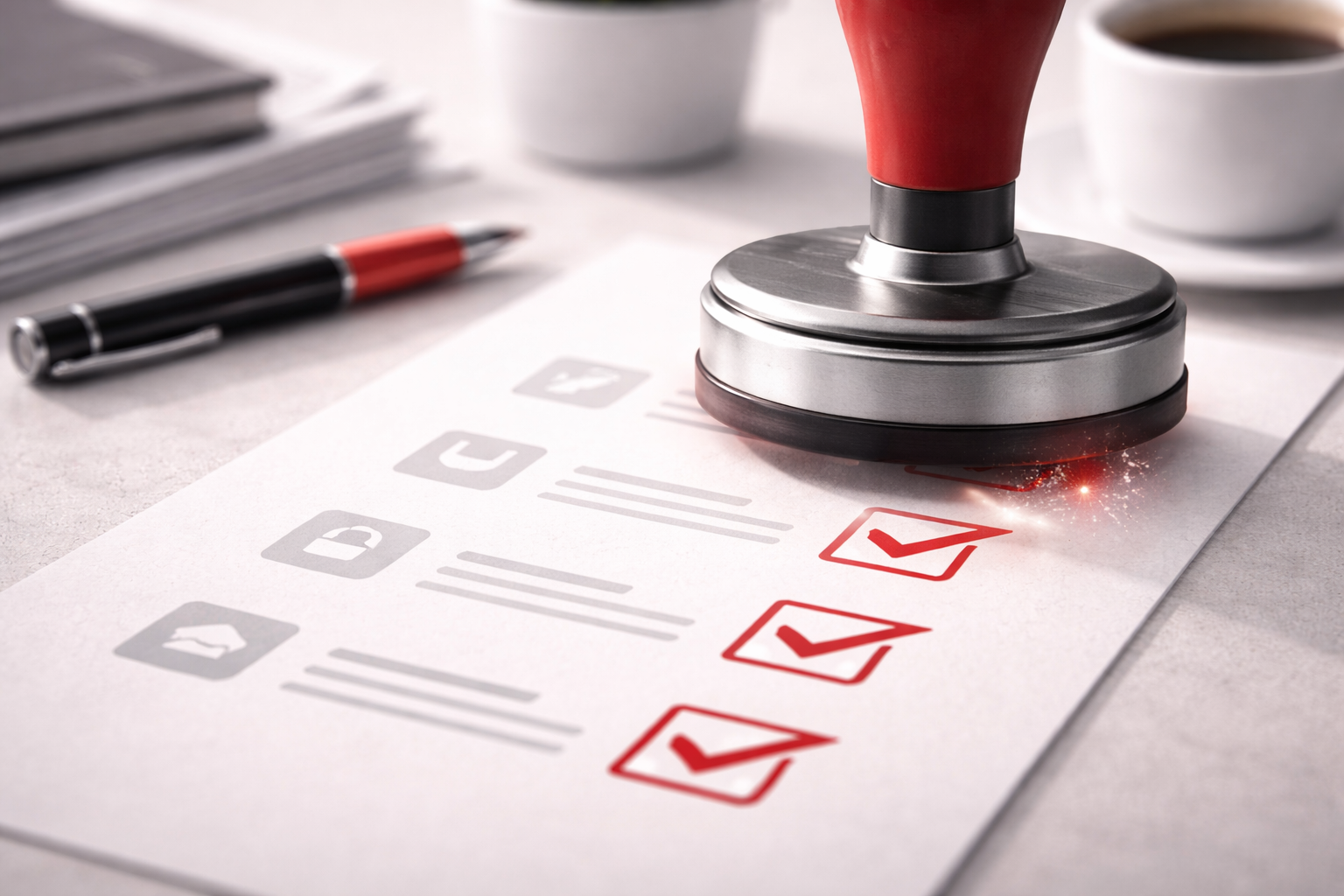 Contrôle qualité simple et rapide, sans texte