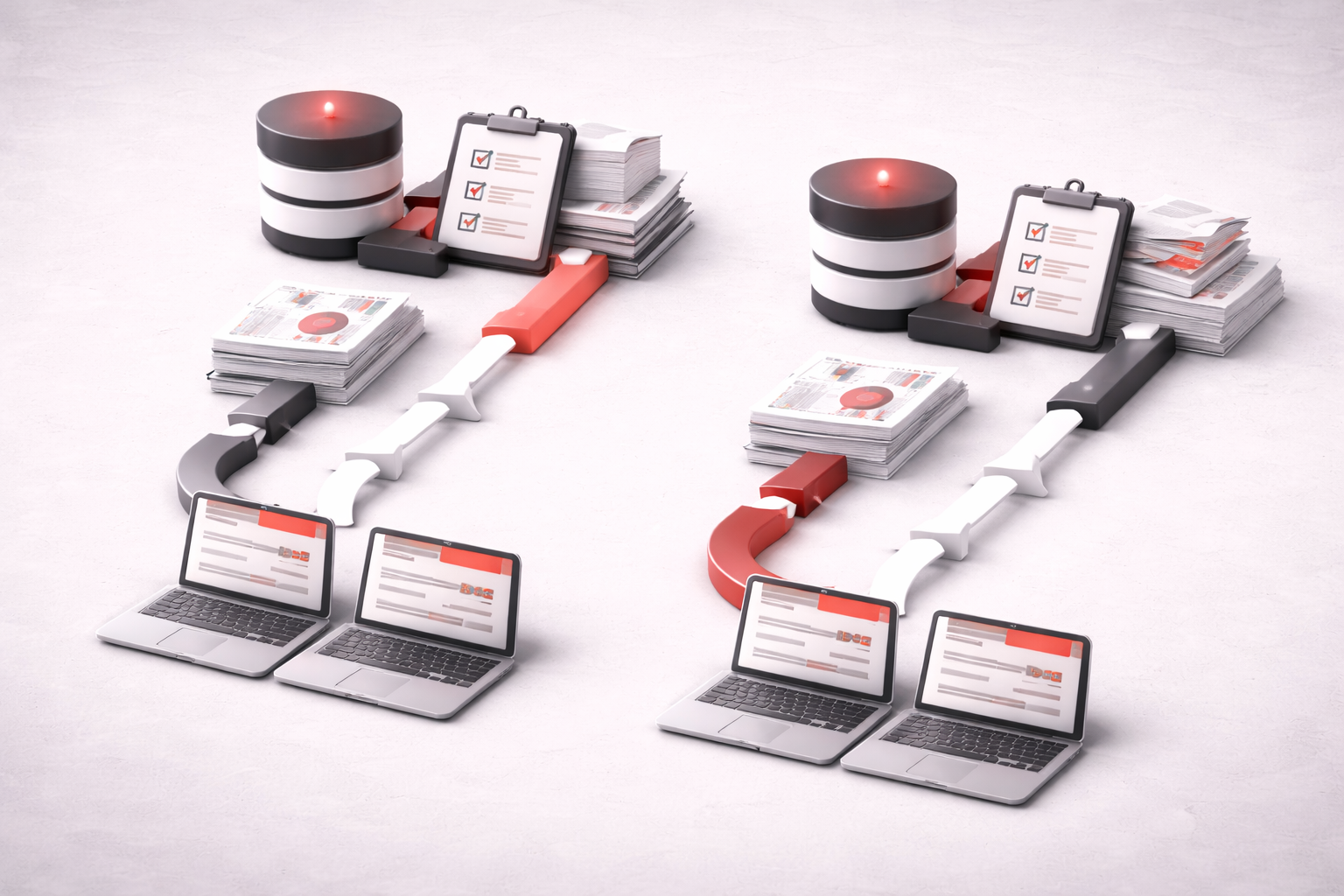 Ressaisie des données et processus