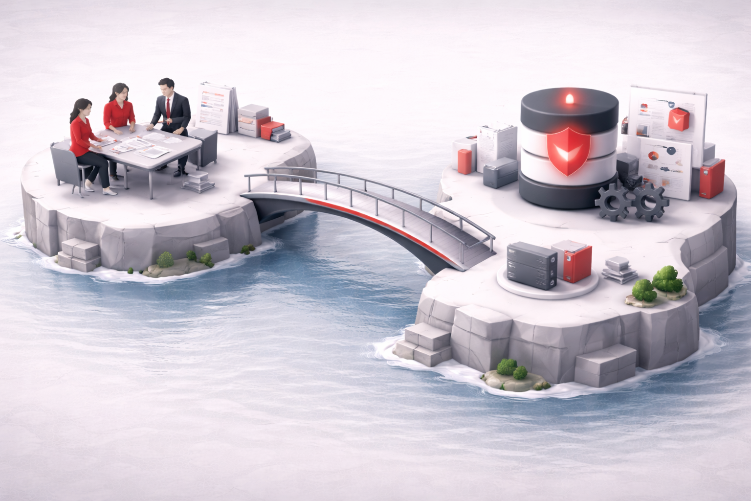 Métaphore visuelle: relier le travail et l’outil