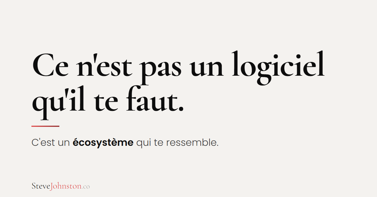 Stop looking for the right ERP. Build your own ecosystem.