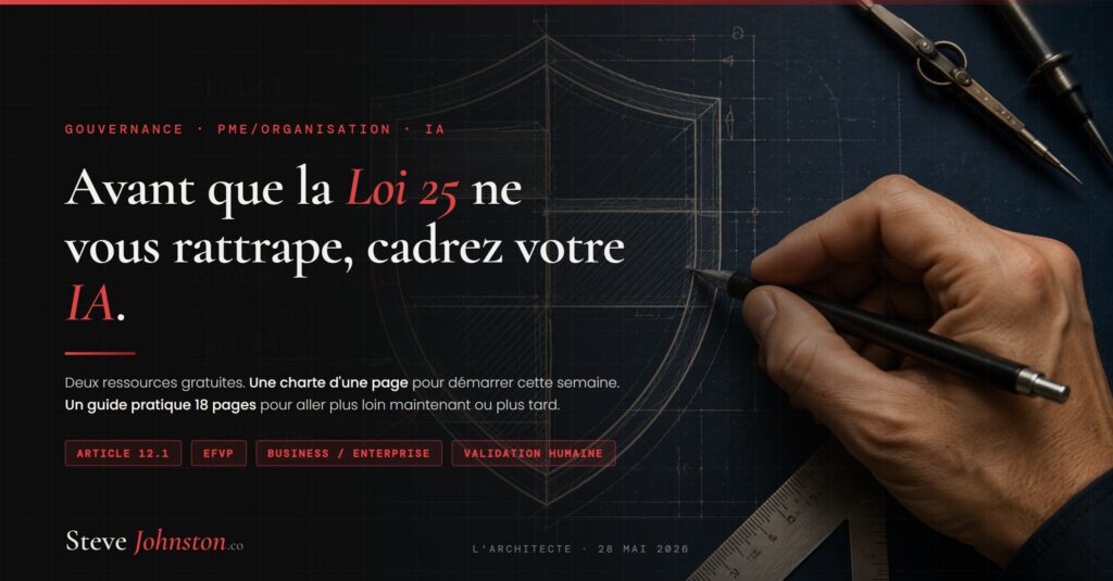 Plan d'architecte d'un bouclier de gouvernance IA, blueprint sur fond bleu marine