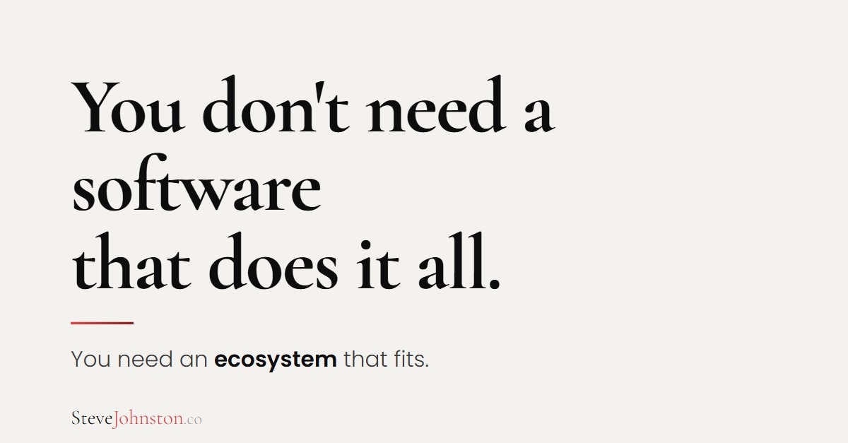Stop Hunting for the Right ERP. Build Your Ecosystem.
