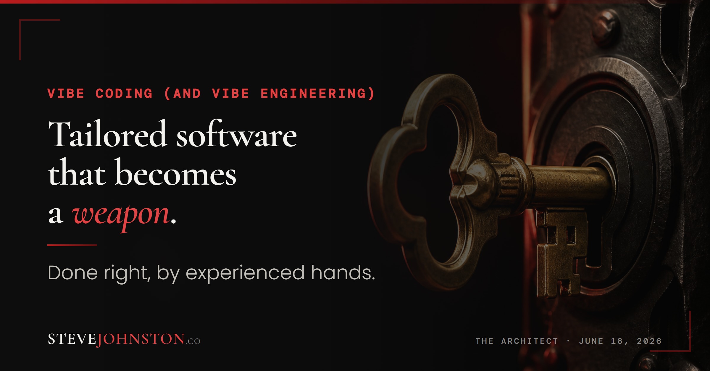Tailored software. that becomes. a weapon.